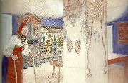 Carl Larsson mor kersti-mitt nordiska museum oil painting reproduction